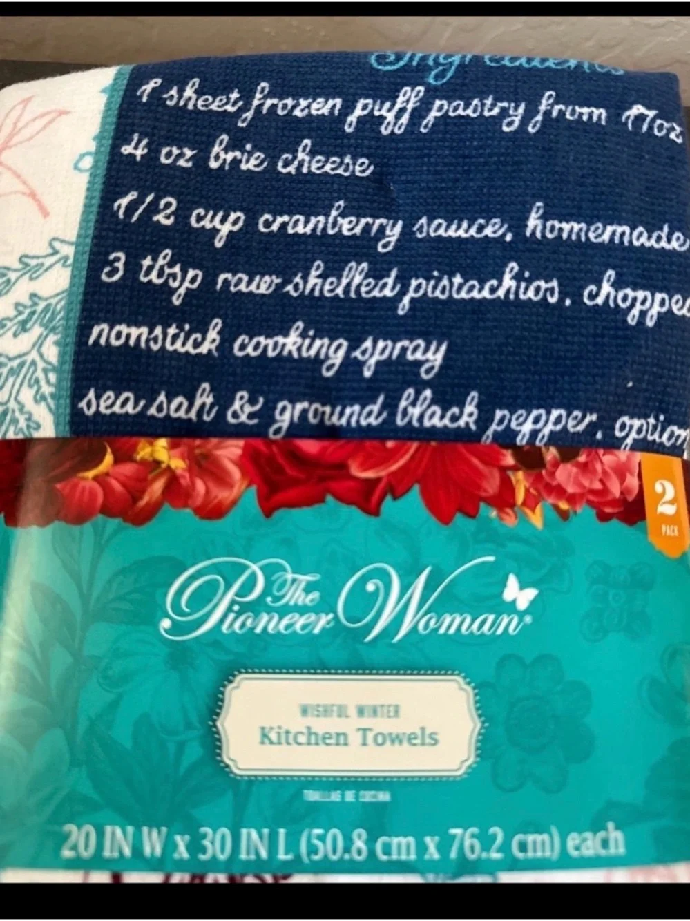 The Pioneer Woman set printed